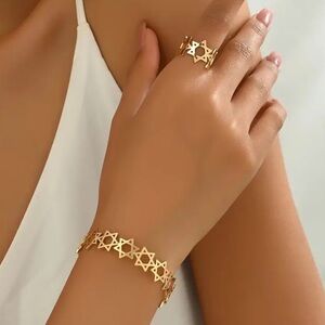 ✨✨✨Star Of David Bracelet & Ring Set✨✨✨